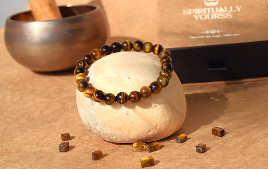 Tiger Eye Confidence & Protection Bracelet | Enhances Willpower, Strength & Security
